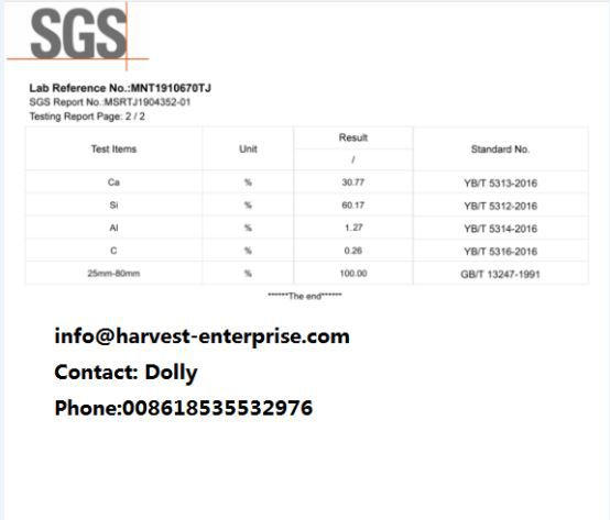 Ukusetshenziswa kweSilicon Calcium Alloy